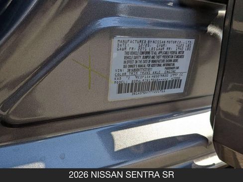 Used 2026 Nissan Sentra SR w/ Floor Mat Package FWD image 24