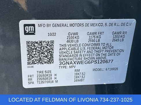 Used 2023 Chevrolet Equinox RS AWD/4WD image 32