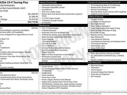 Certified 2023 MAZDA CX-9 Touring Plus AWD/4WD image 39