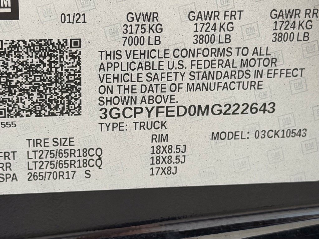 Used 2021 Chevrolet Silverado 1500 LT Trail Boss w/ Convenience Package II AWD/4WD image 43