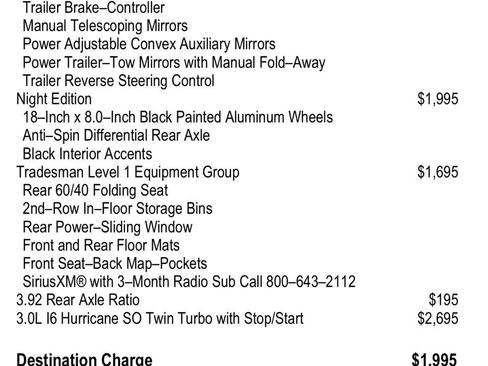 Used 2025 RAM 1500 Tradesman w/ Night Edition image 27