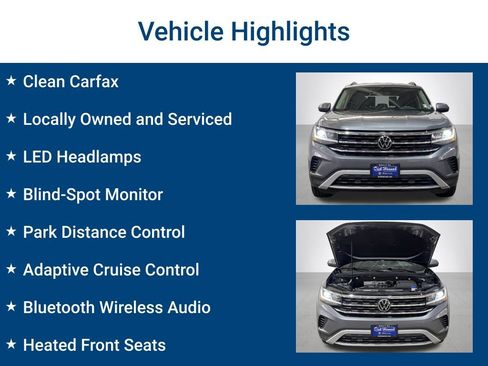 Used 2021 Volkswagen Atlas SE w/ Towing Package AWD/4WD image 3