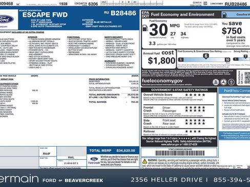 Used 2024 Ford Escape ST-Line w/ Tech Pack #1 image 29