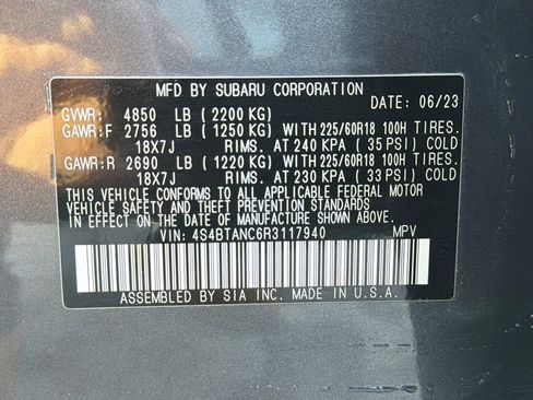 Certified 2024 Subaru Outback Limited image 57