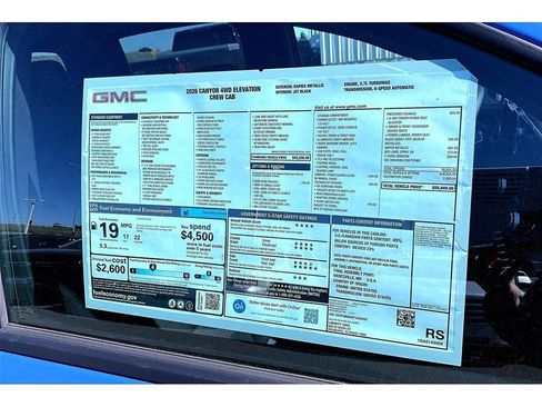New 2026 GMC Canyon Elevation w/ Convenience Package AWD/4WD image 12