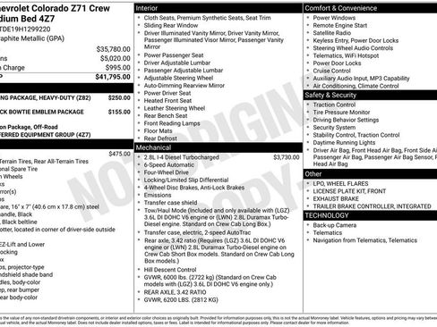 Certified 2017 Chevrolet Colorado Z71 AWD/4WD image 48