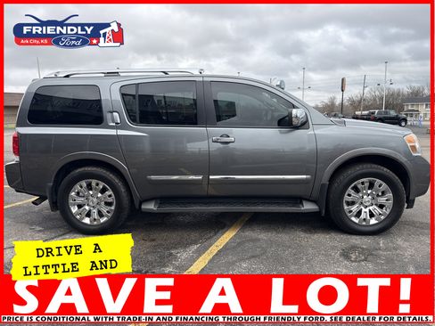 Used 2015 Nissan Armada Platinum w/ 2nd Row Captain Seat Package image 4