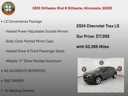 Used 2024 Chevrolet Trax LS w/ LS Convenience Package FWD image 10