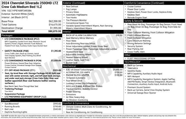 Used 2024 Chevrolet Silverado 2500 LTZ w/ LTZ Convenience Package AWD/4WD image 18