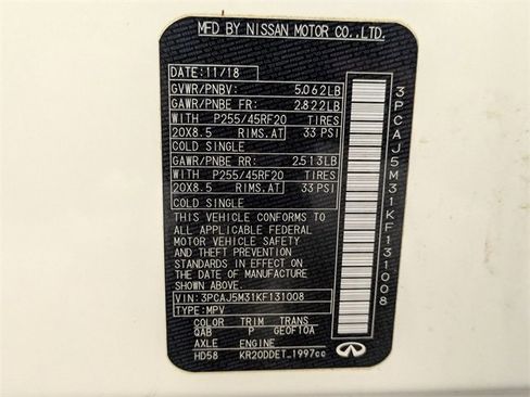 Used 2019 INFINITI QX50 Essential w/ Sensory Package image 35