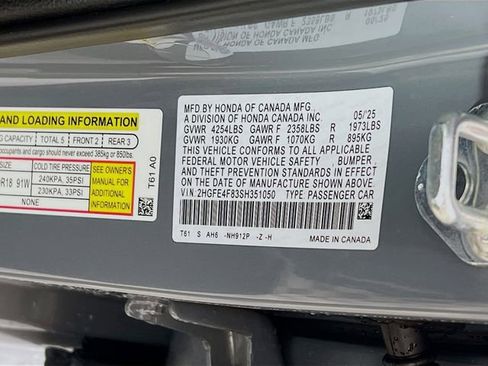 Certified 2025 Honda Civic Sport image 31