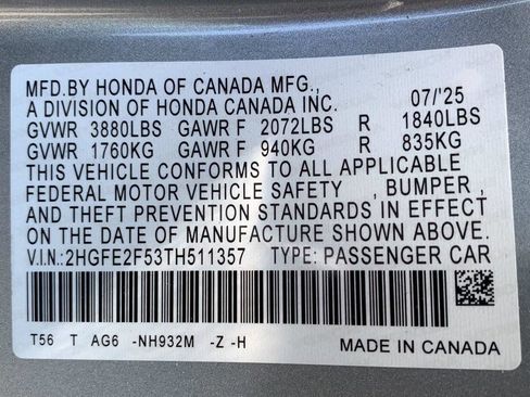 Certified 2026 Honda Civic Sport image 43