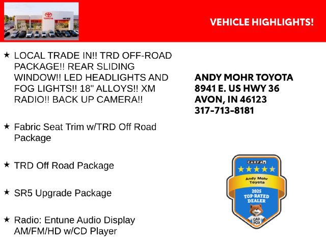 Used 2018 Toyota Tundra SR5 w/ TRD Off Road Package AWD/4WD image 2
