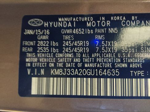 Used 2016 Hyundai Tucson Limited w/ Option Group 03 image 33