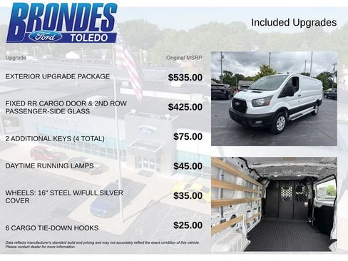 Used 2025 Ford Transit 250 Low Roof w/ Exterior Upgrade Package RWD image 6