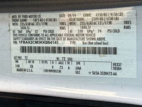 Used 2019 Ford Transit 350 XLT RWD image 13