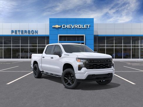 New 2026 Chevrolet Silverado 1500 Custom w/ Turbomax Blackout Package AWD/4WD image 2