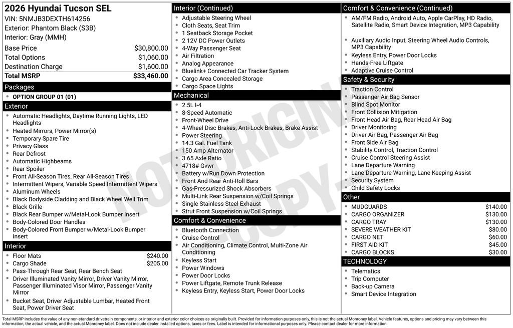 Certified 2026 Hyundai Tucson SEL Plus FWD image 31