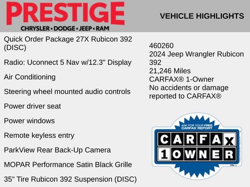 Used 2024 Jeep Wrangler Unlimited Rubicon 392 image 2