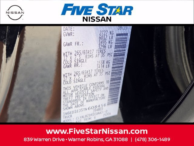 Used 2026 Nissan Frontier SV w/ All-Weather Content Package RWD image 18