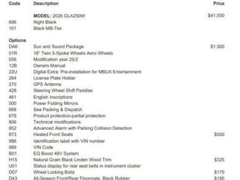 Certified 2026 Mercedes-Benz GLA 250 image 3