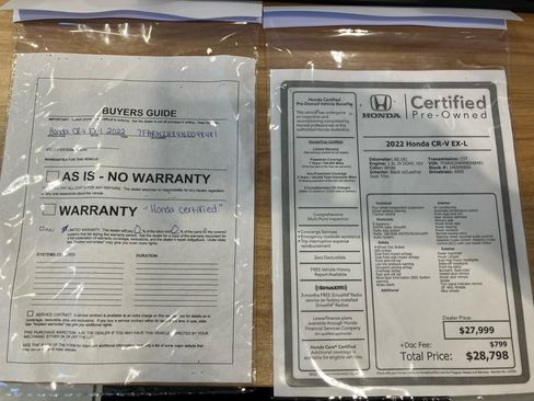 Certified 2022 Honda CR-V EX-L image 37