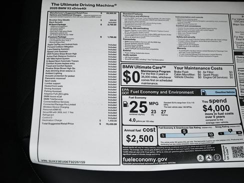 New 2026 BMW X5 xDrive40i image 40