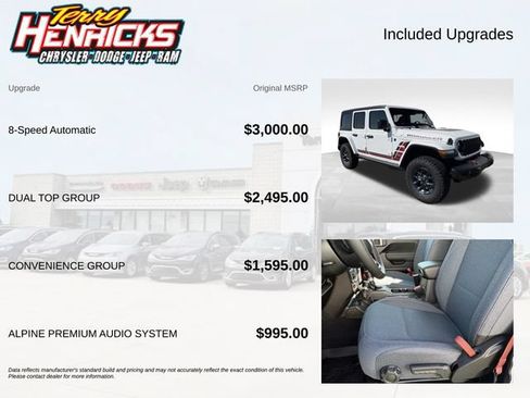 New 2026 Jeep Wrangler Unlimited Sport w/ Dual Top Group AWD/4WD image 7