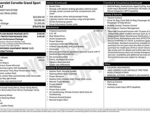 Used 2019 Chevrolet Corvette Grand Sport w/ Battery Protection Package RWD image 5