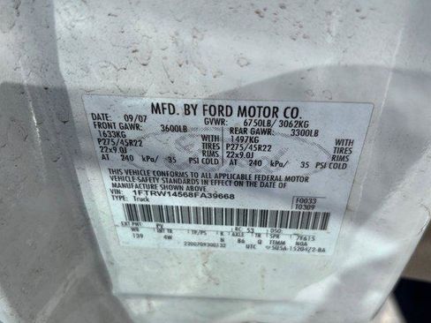 Used 2008 Ford F150 Limited AWD/4WD image 11