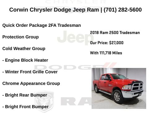 Used 2018 RAM 2500 Tradesman w/ Chrome Appearance Group image 6