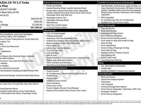 New 2026 MAZDA CX-70 3.3 Turbo w/ Premium Plus Pkg image 2