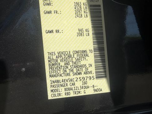 Used 2019 Nissan Altima 2.5 SL FWD image 33