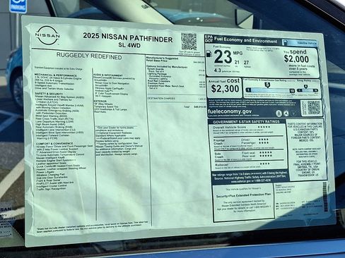 New 2025 Nissan Pathfinder SL w/ Lighting Package (N92) image 18