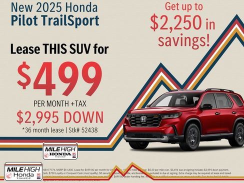 New 2025 Honda Pilot TrailSport image 1