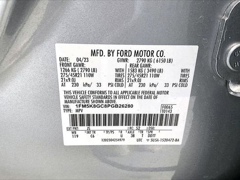 Used 2023 Ford Explorer ST w/ Equipment Group 401A image 8