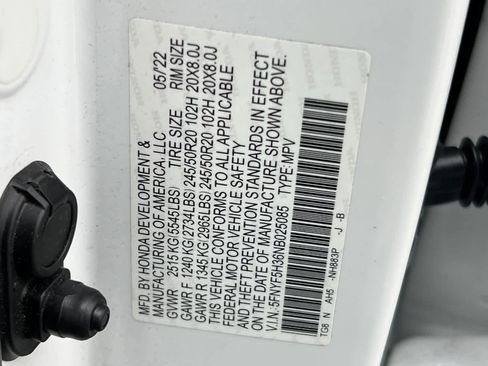 Used 2022 Honda Pilot Sport image 30