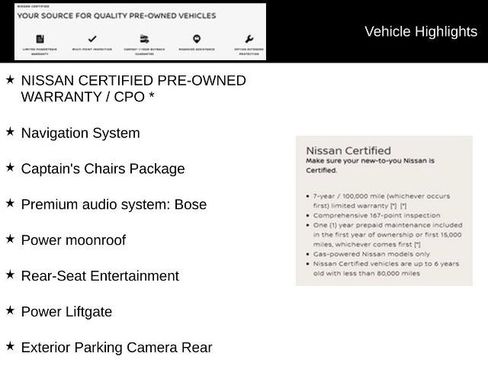 Certified 2023 Nissan Armada Platinum w/ Captain's Chairs Package AWD/4WD image 4