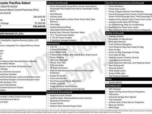 New 2026 Chrysler Pacifica Select image 41