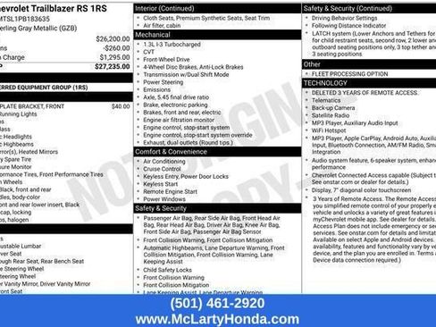 Used 2023 Chevrolet TrailBlazer RS FWD image 12