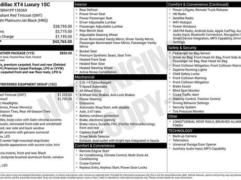 Certified 2023 Cadillac XT4 Luxury w/ Cold Weather Package image 3