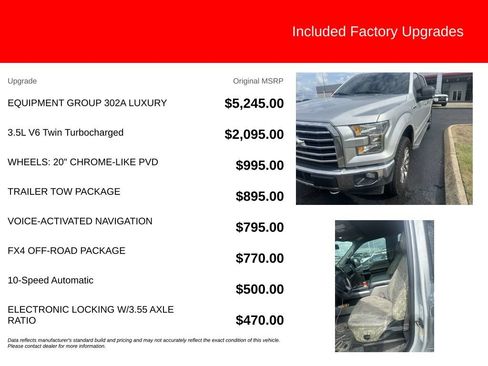 Used 2017 Ford F150 XLT w/ Equipment Group 302A Luxury AWD/4WD image 4