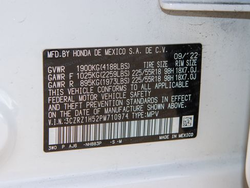 Certified 2023 Honda HR-V Sport image 38