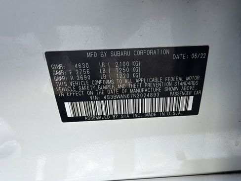 Used 2022 Subaru Legacy Limited AWD/4WD image 34