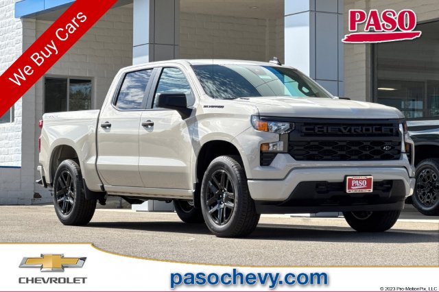 New 2026 Chevrolet Silverado 1500 Custom w/ LPO, Dark Essentials Package AWD/4WD 360° Tour