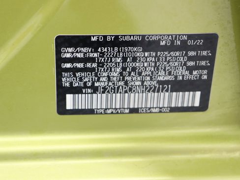 Used 2022 Subaru Crosstrek 2.0i Premium w/ Popular Package #4A image 39