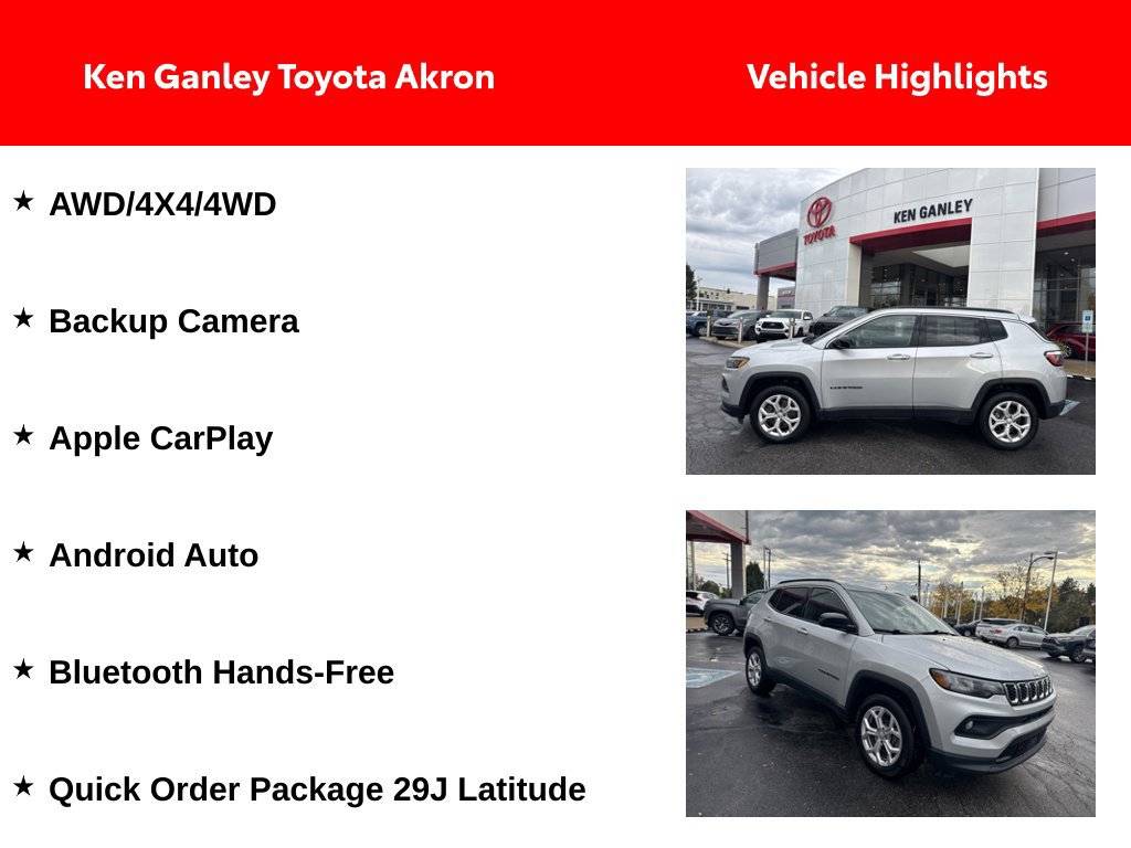 Used 2024 Jeep Compass Latitude AWD/4WD image 2