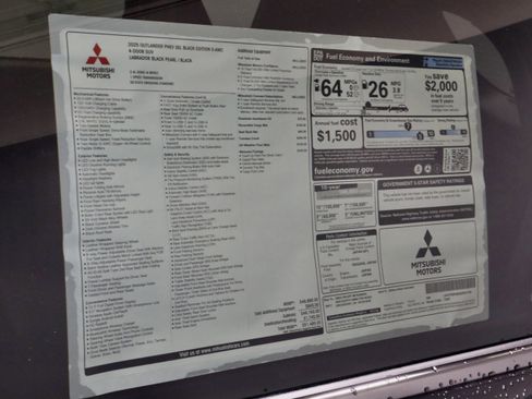 New 2025 Mitsubishi Outlander SEL Black Edition image 36