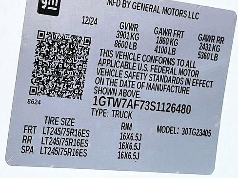 Used 2025 GMC Savana 2500 w/ Safety Package RWD image 26