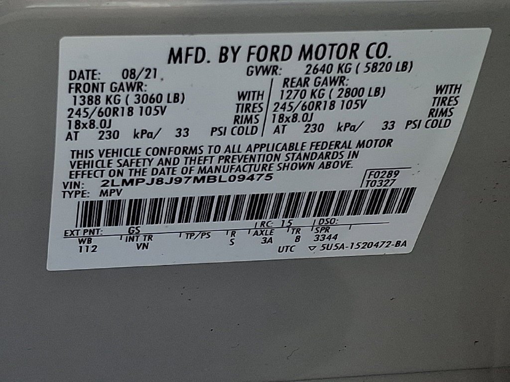 Certified 2021 Lincoln Nautilus AWD image 27